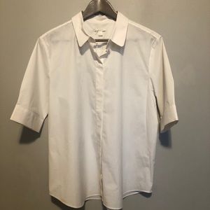 White button up blouse